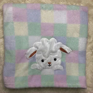 Pastel  Soft Lamb Baby Blanket